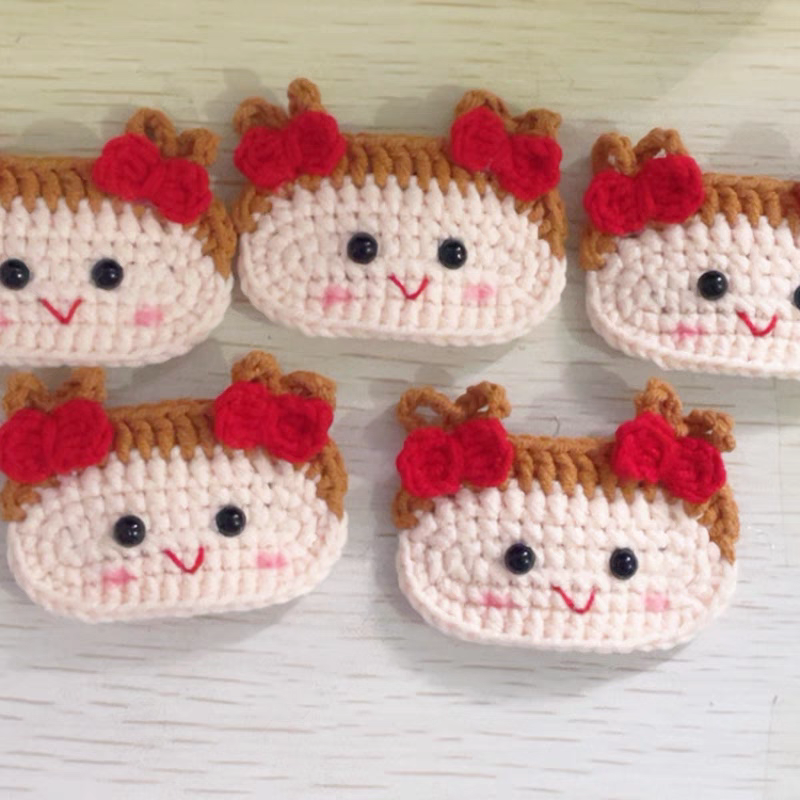 [HANDMADE] Kẹp tóc bé gái KuTe bằng len 👧👧