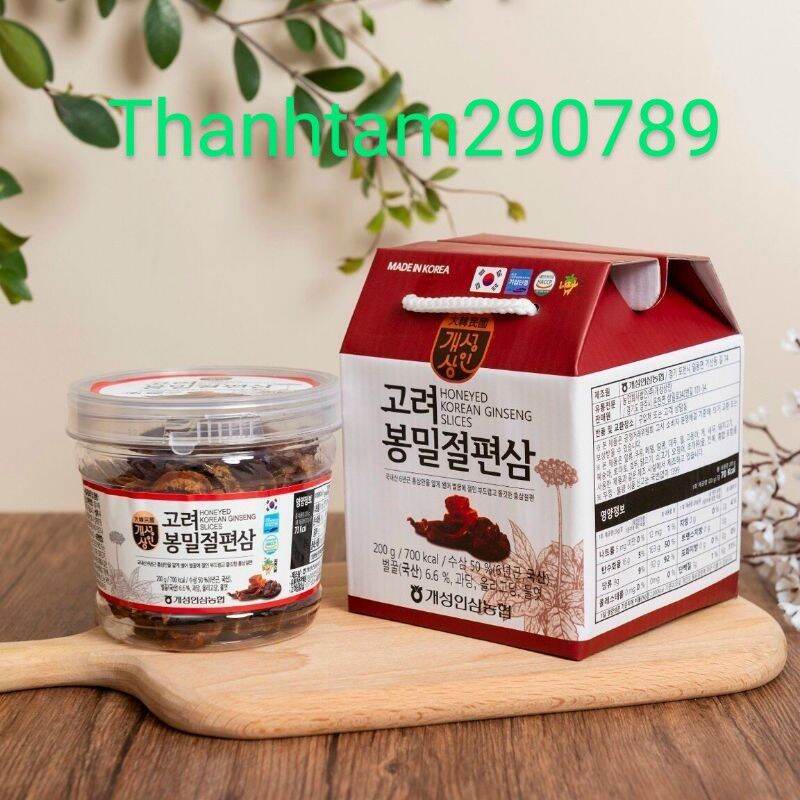 Sâm lát tẩm mật ong Hàn Quốc 200g