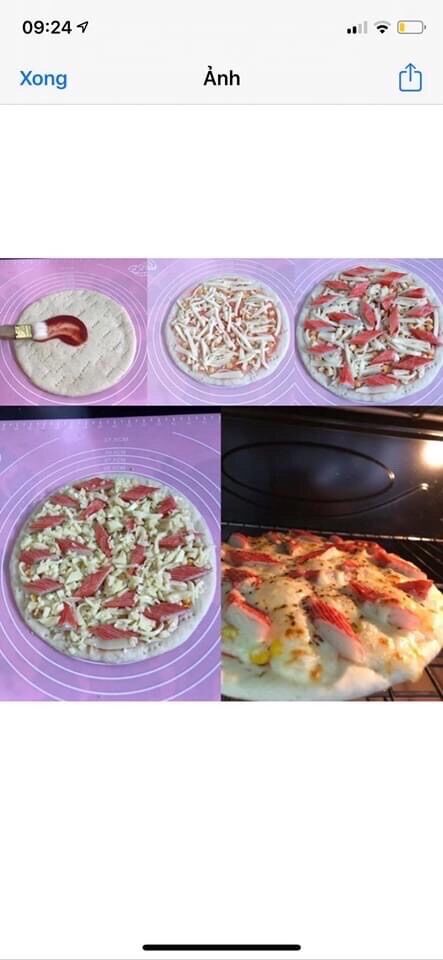COMBO 3 ĐẾ PIZZA TƯƠI sz 18cm ( tặng kèm lá thơm + cách làm và nướng pizza ngon chuẩn vị )