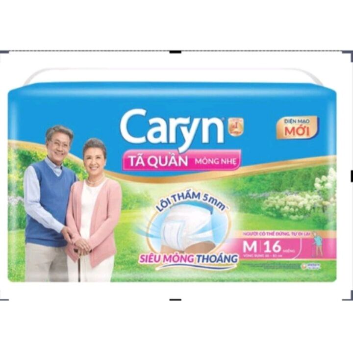 Tã quần caryn M16 [ Tặng 2 miếng]  loại mỏng nhẹ
