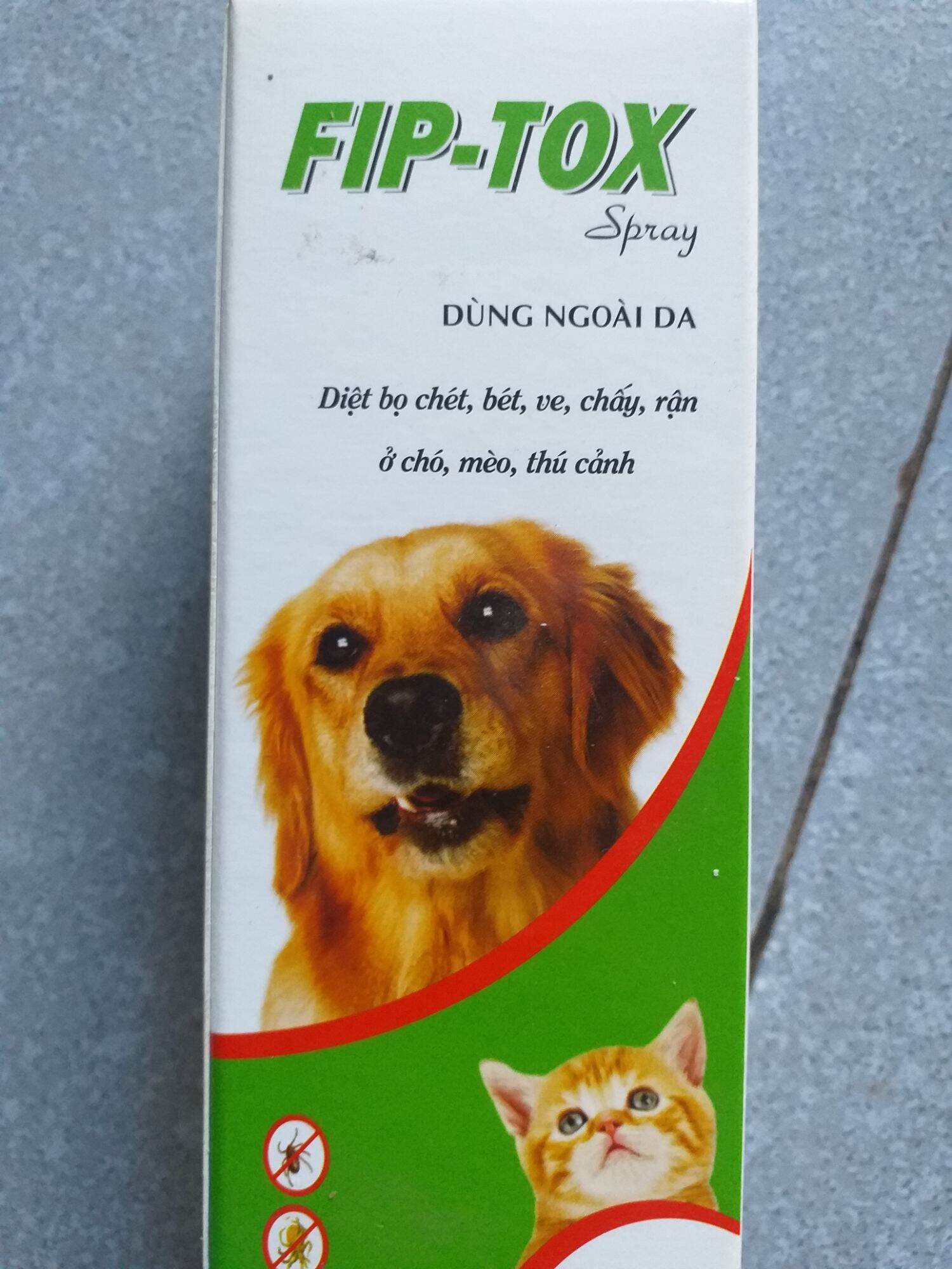 fip tox spray xịt bọ chét bét ve chấy rận ở chó mèo thú cảnh, thú y for pet
