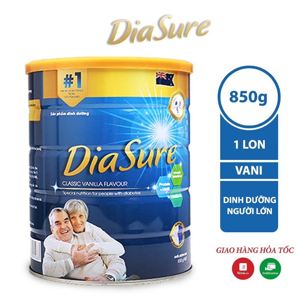 sữa diasure vị socola 850gr sữa non tiểu đường