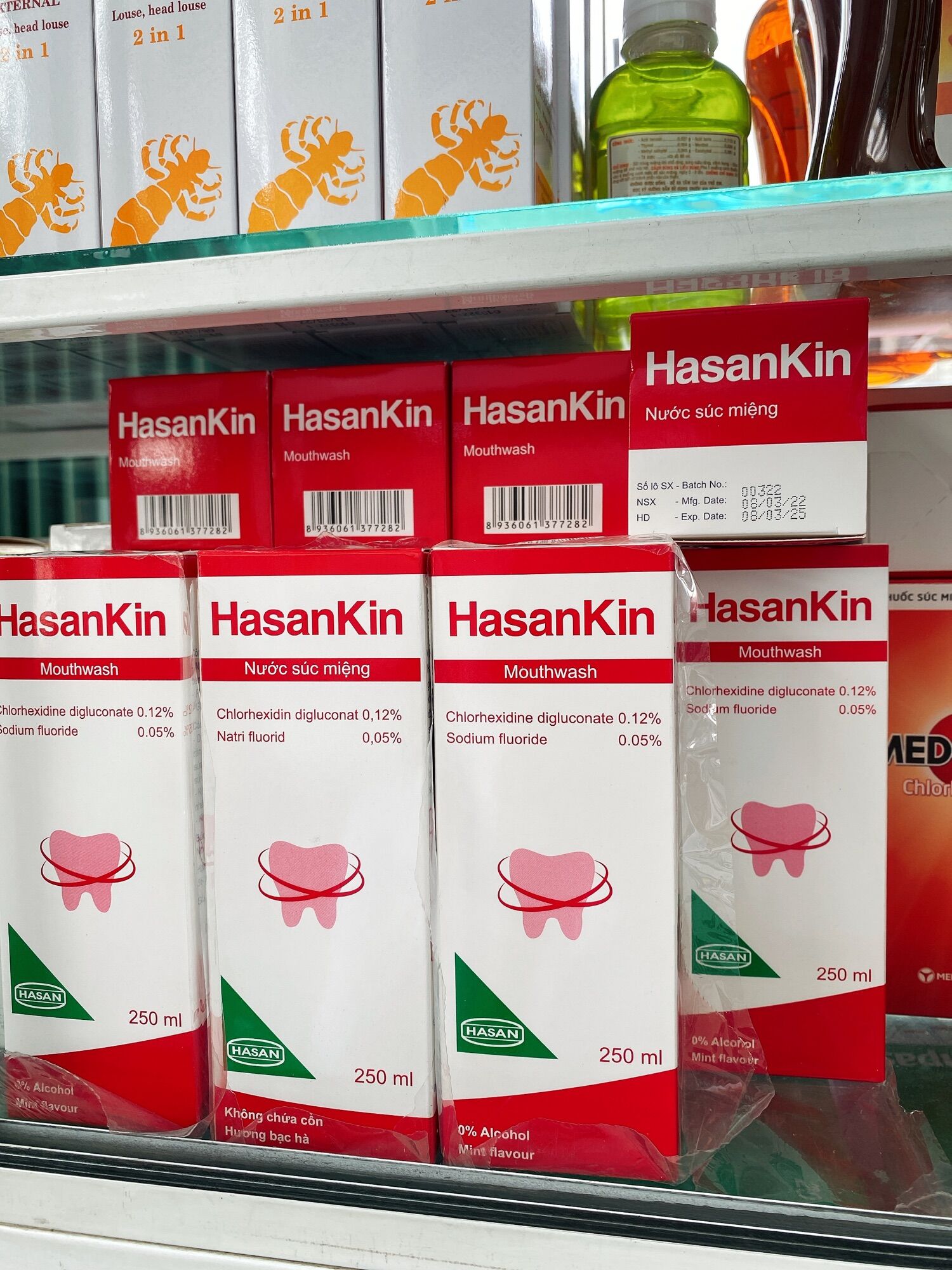 [HCM]Nước súc miệng HasanKin chai 250ml
