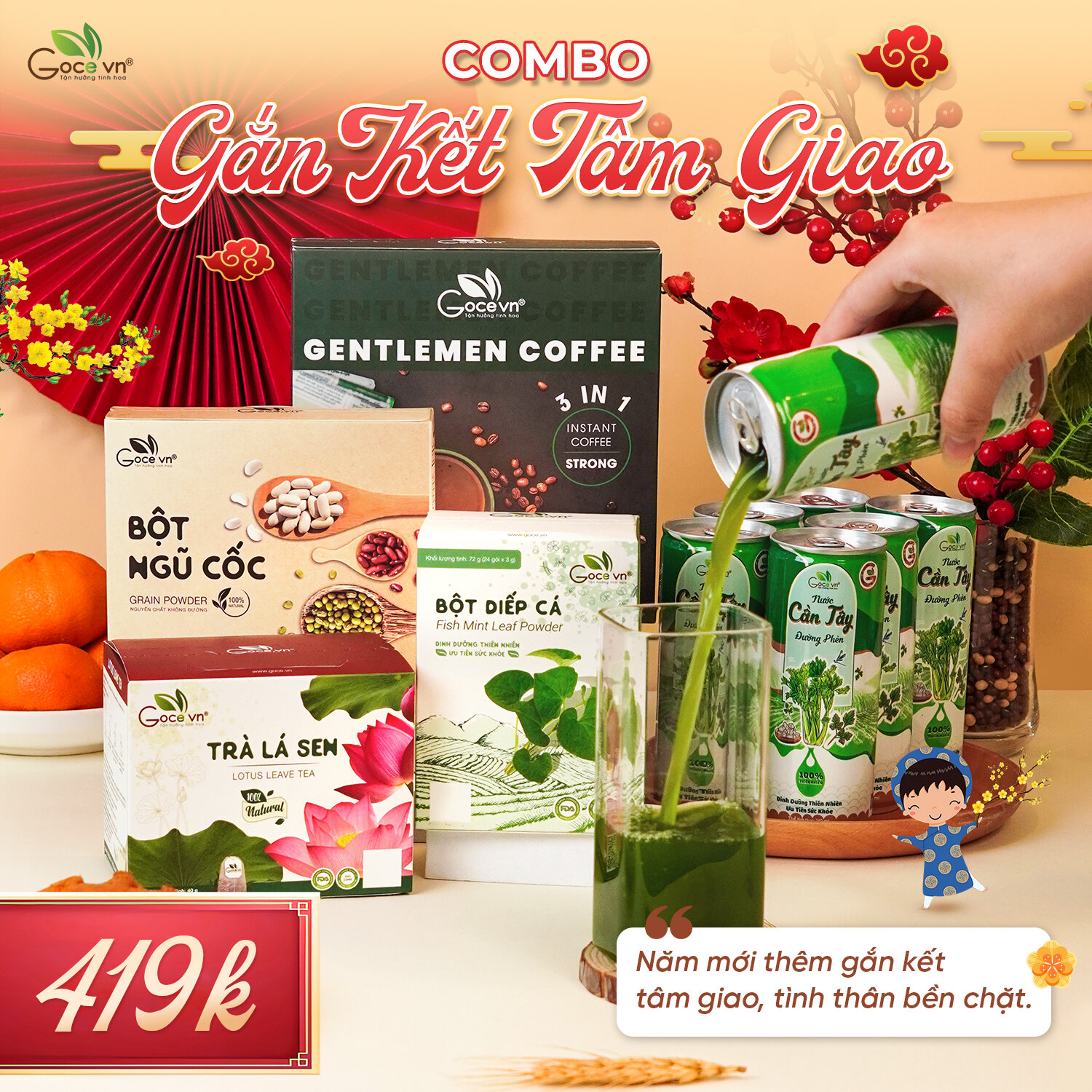 [Tết] Combo Gắn Kết Tâm Giao Goce