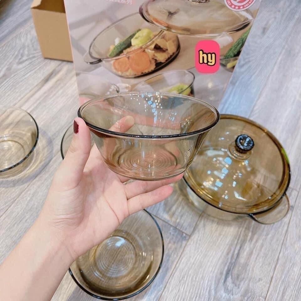 #COMBO BỘ 5 MÓN THỐ & BÁT THUỶ TINH CHỊU NHIỆT
