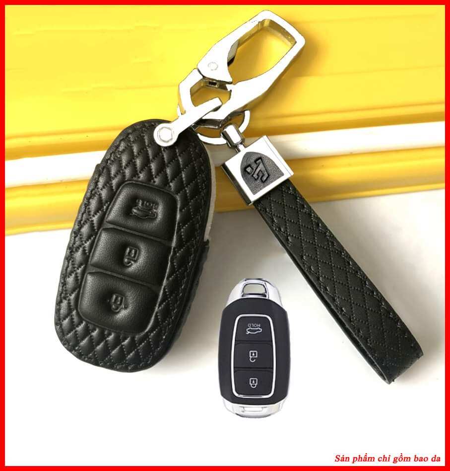 Bao da chìa khóa ô tô hyundai accent 2018, accent 2019, accent 2020, santafe 2019, santafe 2020 hàng cao cấp