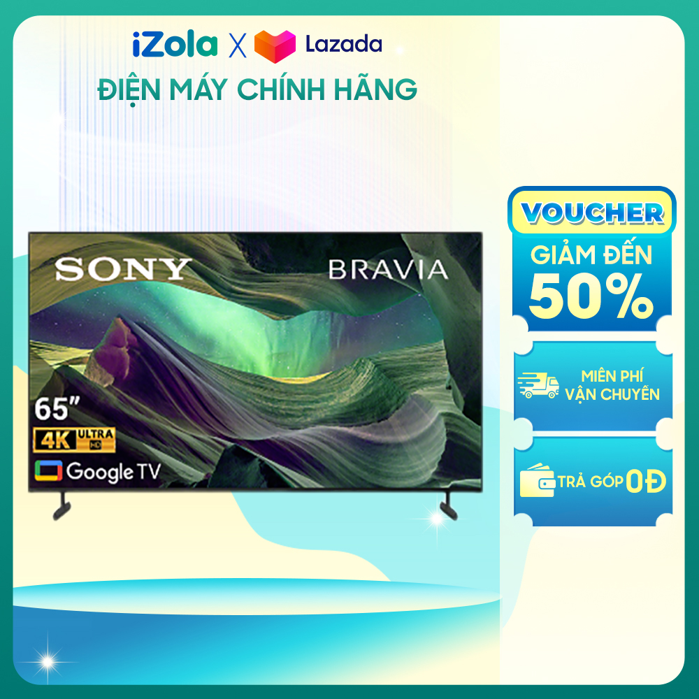 Google Tivi Sony 4K 65 inch KD-65X85L - Điều khiển bằng giọng nói - Âm thanh vòm Dolby Atmos - Công nghệ Triluminos Pro cải thiện màu sắc