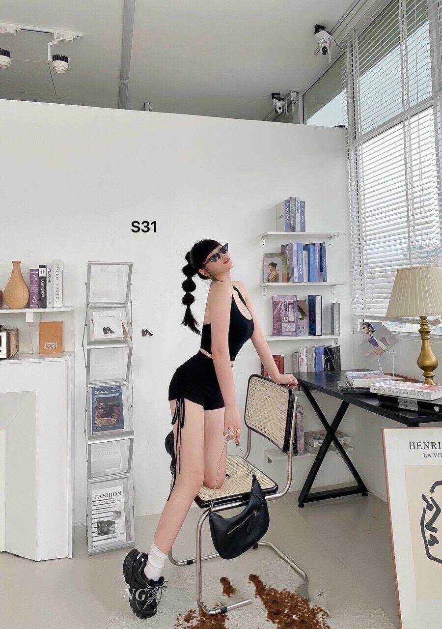 SÉT YẾM TRÒNG CỔ VÀ QUẦN RÚT DÂY S7👖