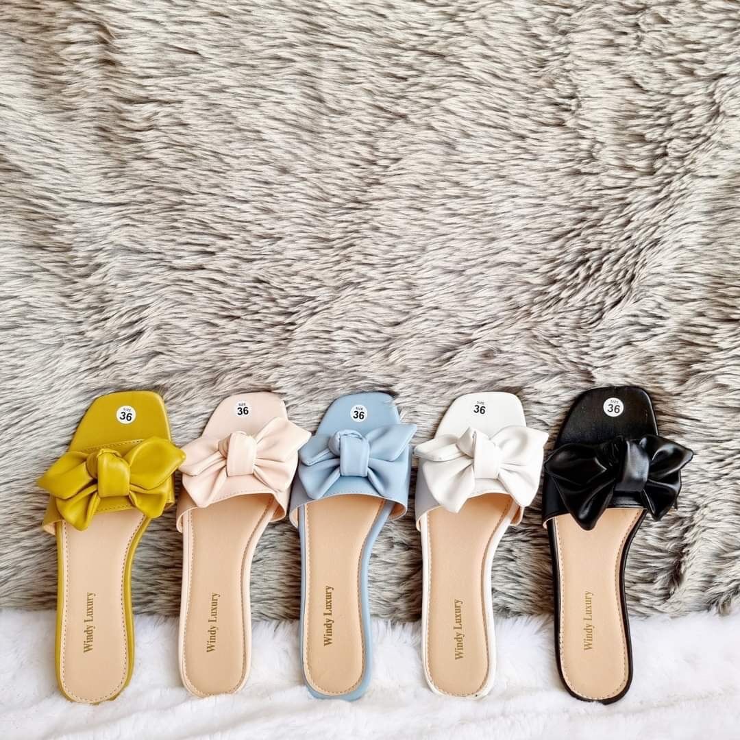 Dép nữ đính nơ luxury cao cấp