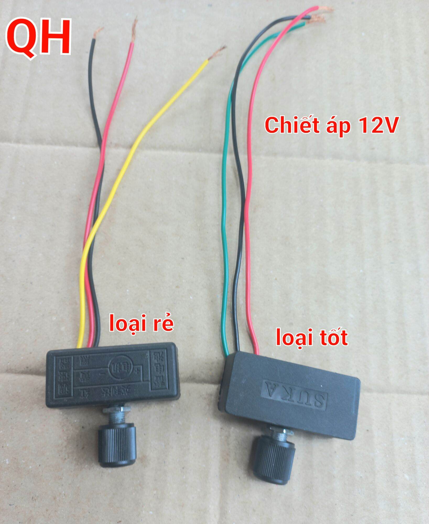 Điều tốc 12v - 10a - chiết áp 12V