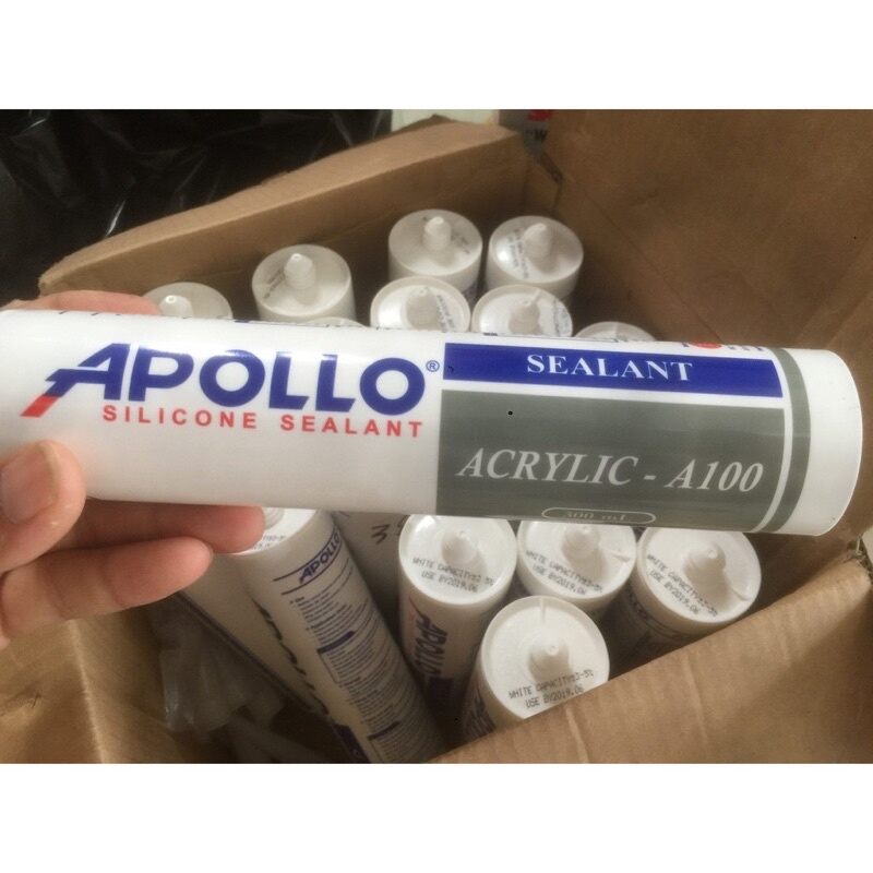 1 chai keo silicone Apollo A100 trắng sữa