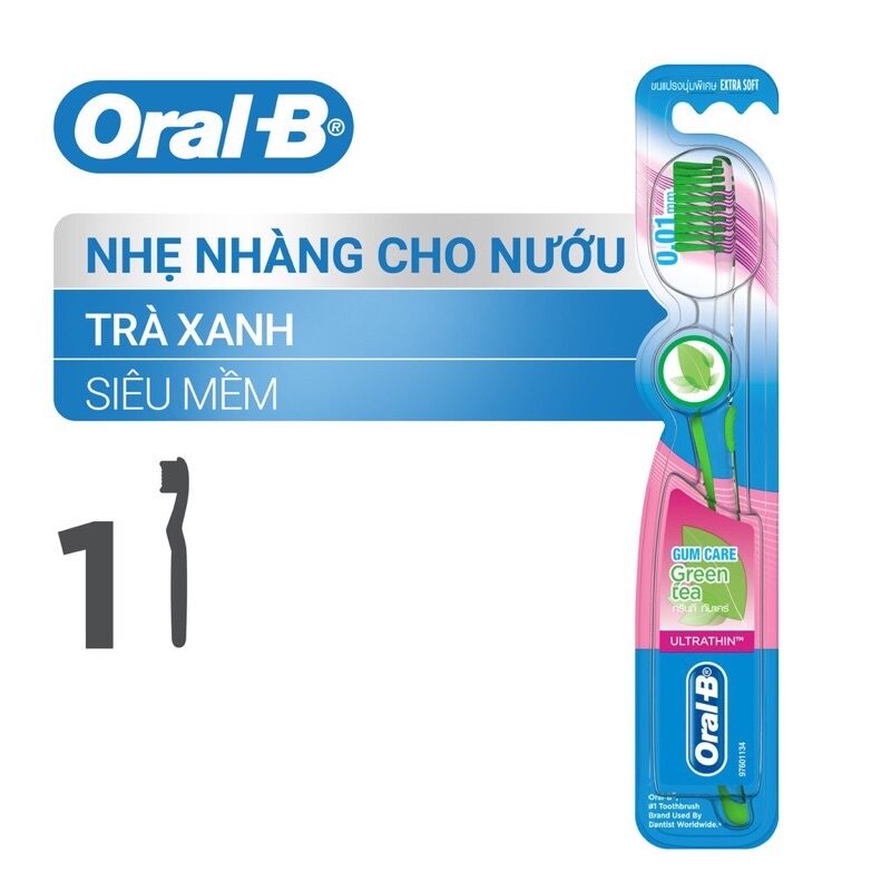 Bàn chải Oral-B tinh chất Trà Xanh/Trà Đen