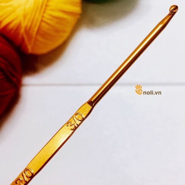 Golden Handle Double Head Crochet Hook