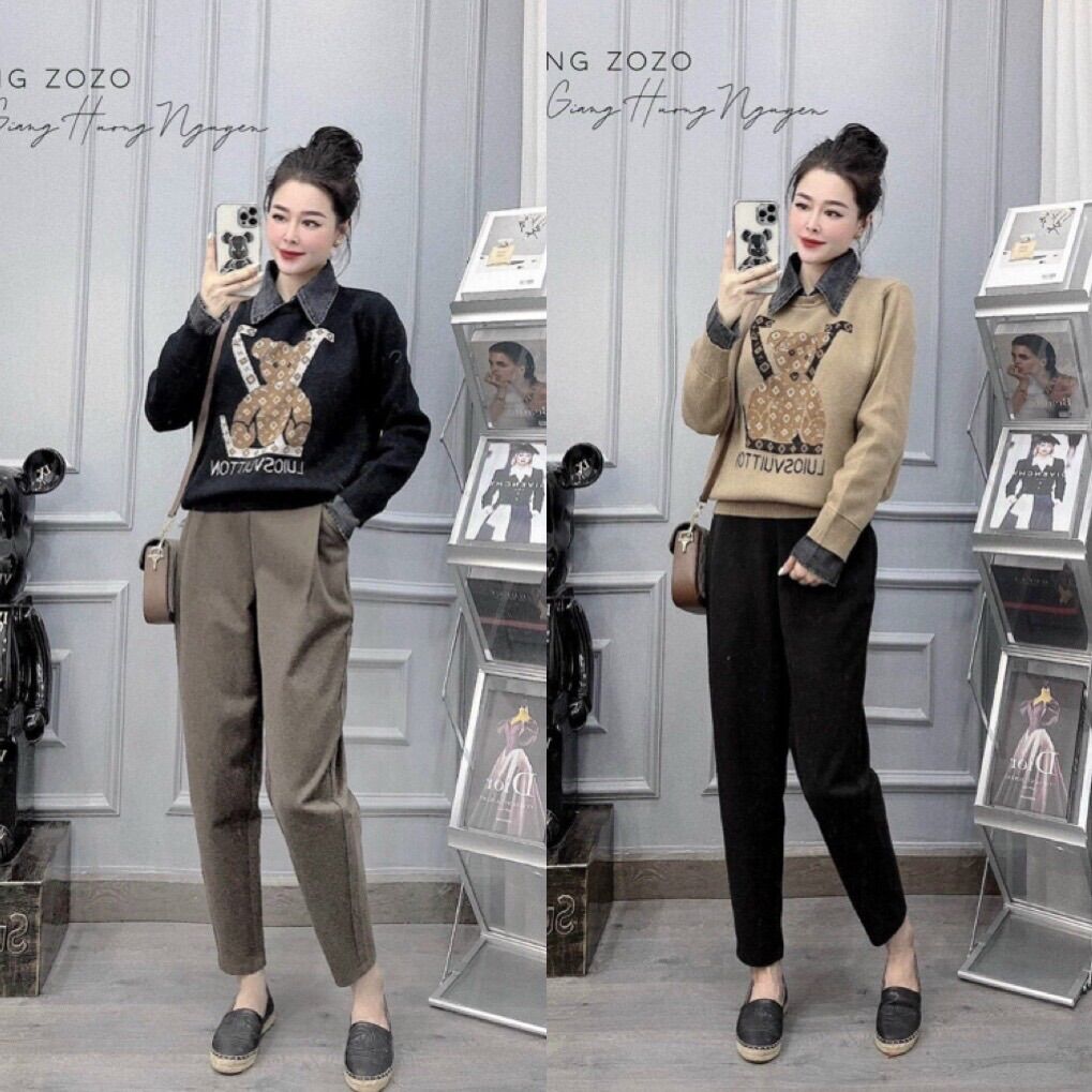 Quần baggy dạ siêu ấm thu đông