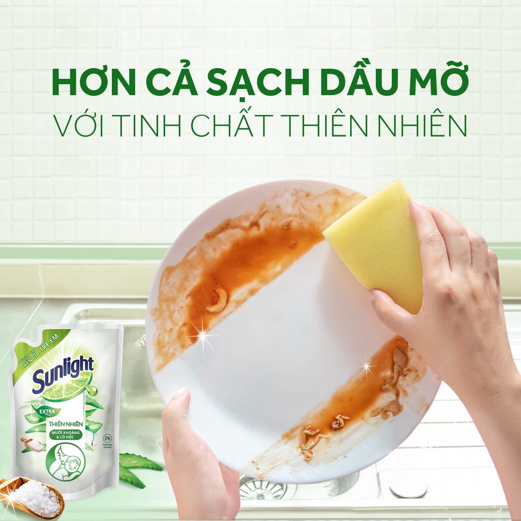 Nước Rửa Chén Sunlight Thiên Nhiên Túi 750ml