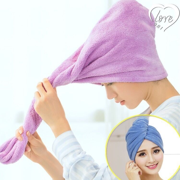[HCM]Khăn trùm đầu làm khô tóc