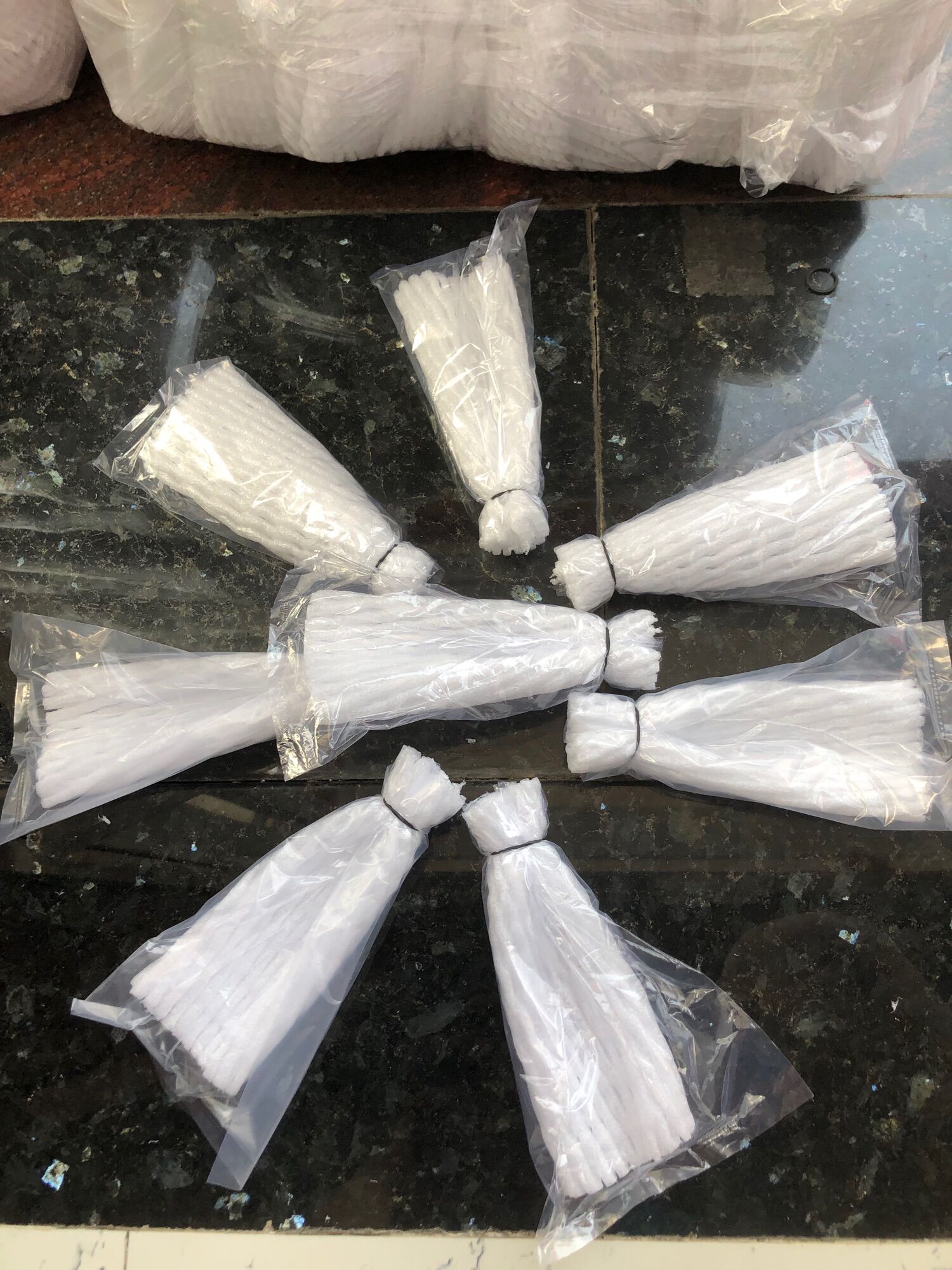 50 cái xốp ổi làm sẵn thun bọc xốp 16 cm