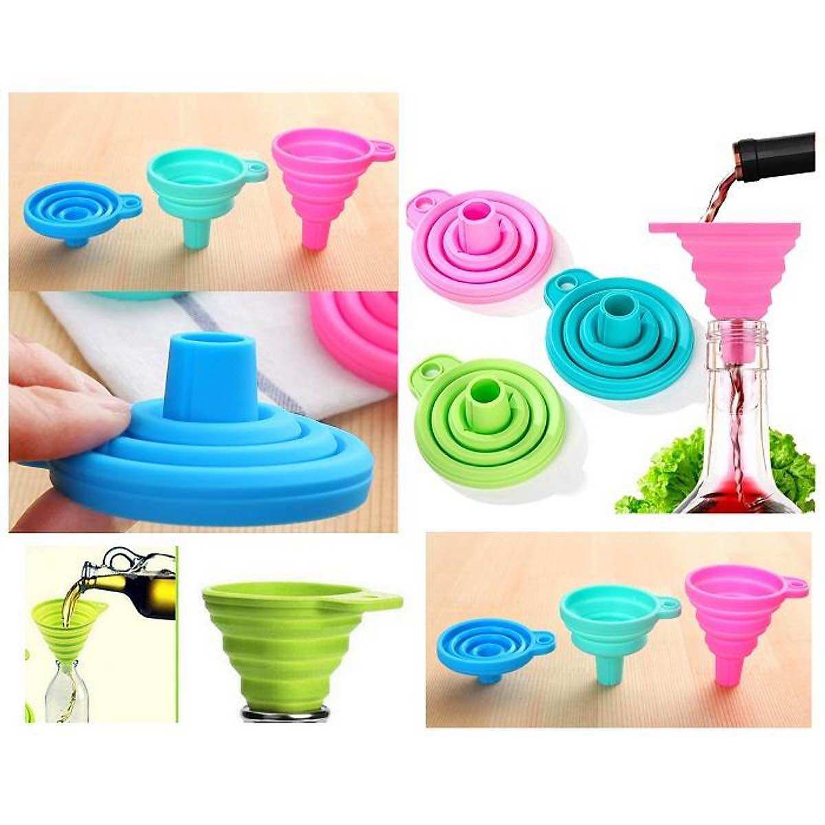 Phễu Silicon gấp gọn tiện ích