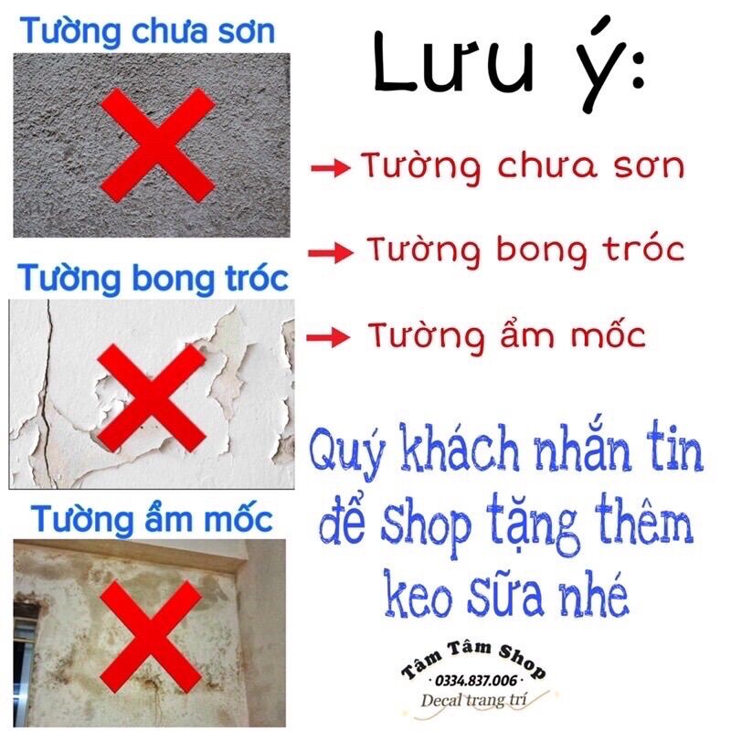 Tranh dán tường, Decal dán tường đèn và cửa sổ.