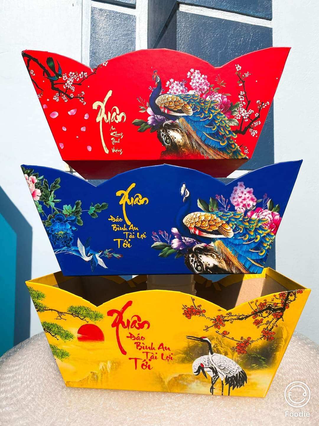 Khay thuyền đựng giỏ quà tết (xả giá buôn)