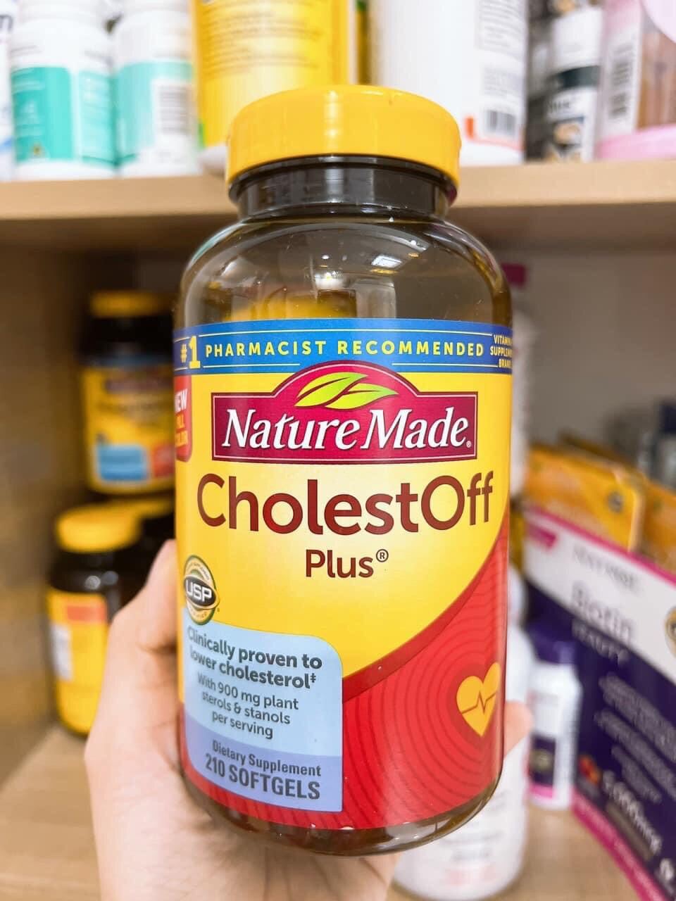 Viên uống giảm Cholesterol Nature Made CholestOff Plus 200 viên của Mỹ