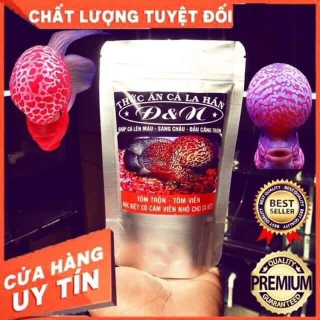 CÁM CÁ LA HÁN , THỨC ĂN CHO CÁ LA HÁN D & N TÚI 100G