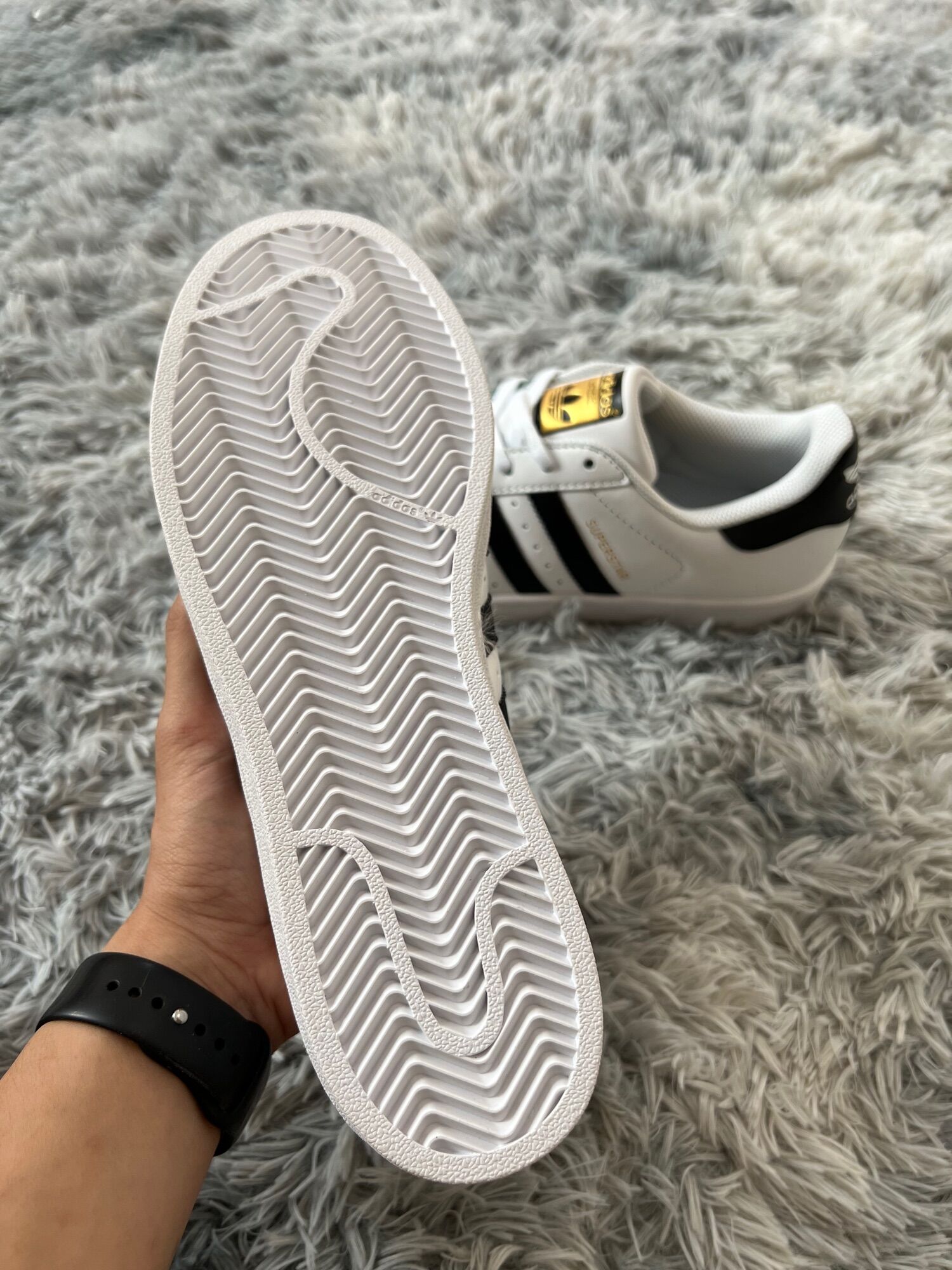 (Ảnh thật + freeship) Giày thể thao Superstar sò tem vàng (fullbox)