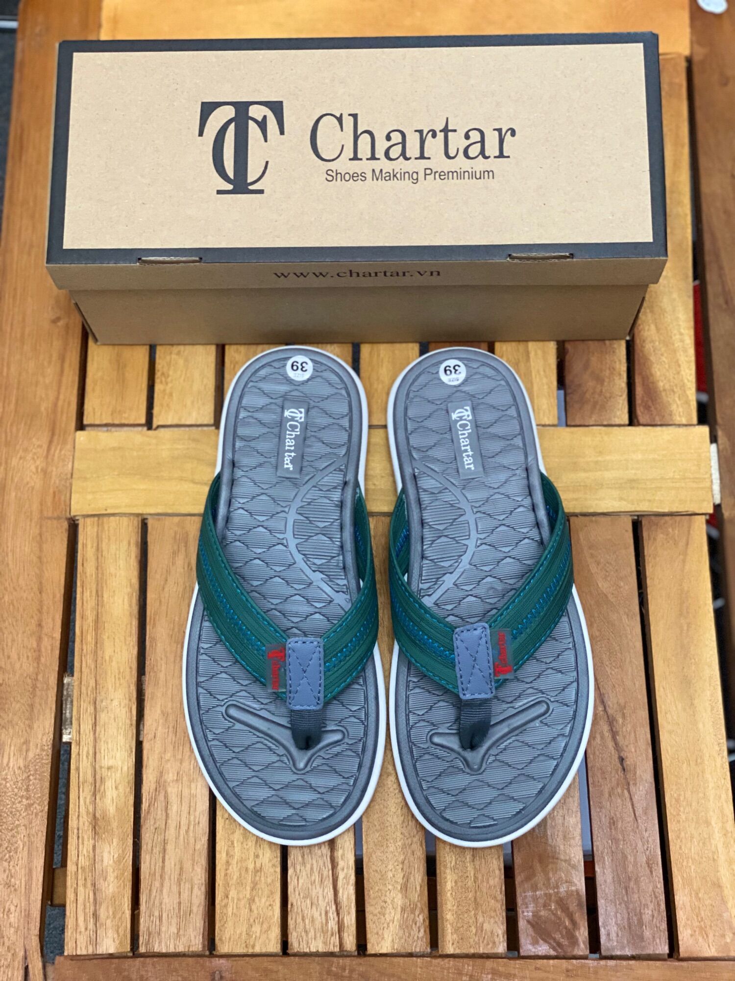Dép nam Chính hãng hiệu Chartar