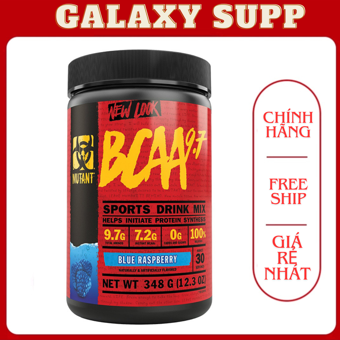 Mutant bcaa 9.7 bổ sung amino eaa bcaa tăng cơ phục hồi cơ bắp 30 servings