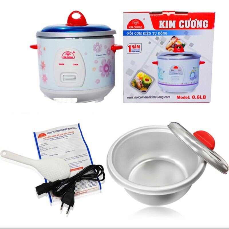 Nồi Cơm Điện Tự Động Nắp Rời KIM CƯƠNG (0,6L - 1,8L)
