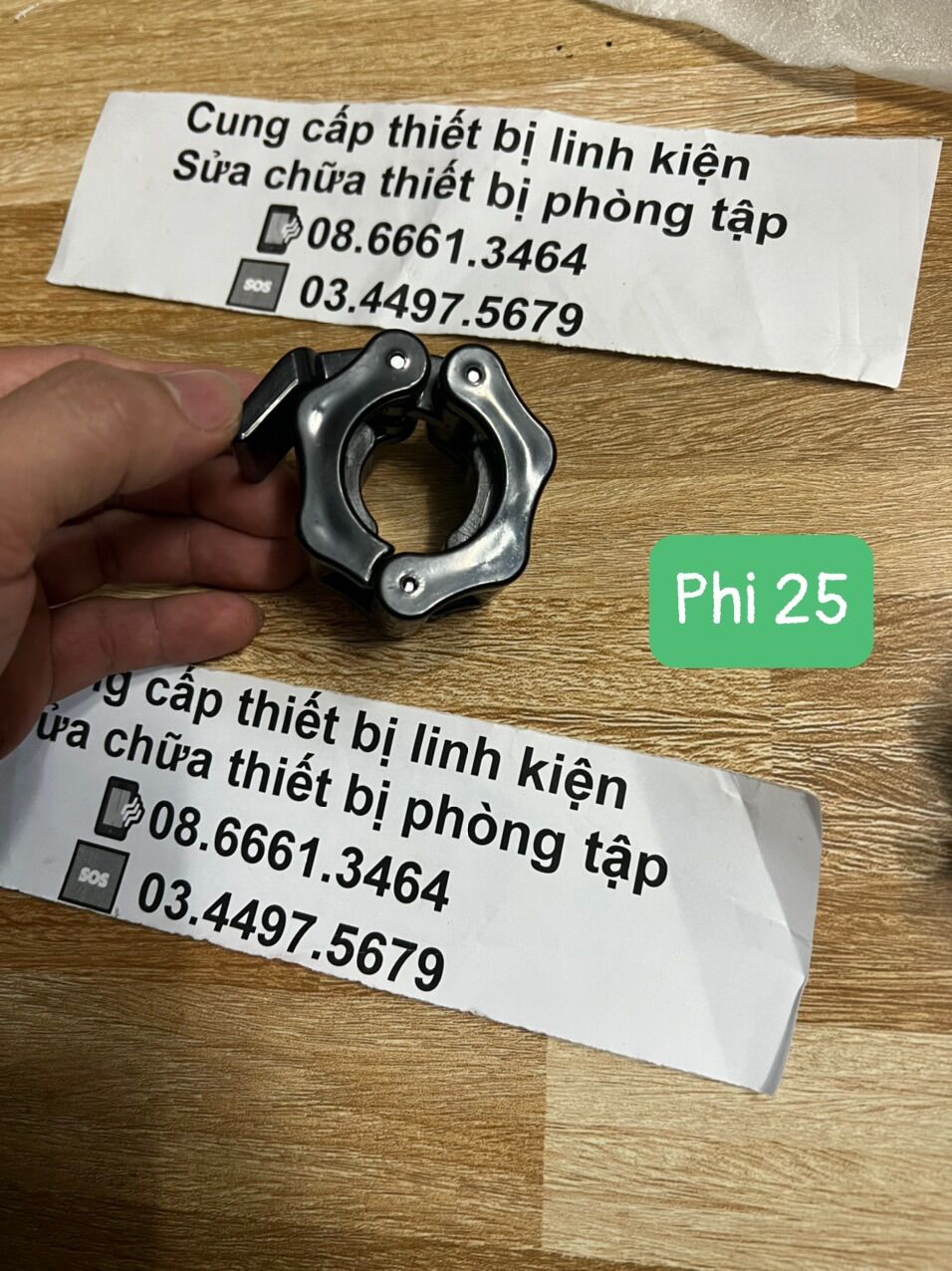 khoá tạ phi 25 ( 1 cái ) khoá nhựa đòn tạ