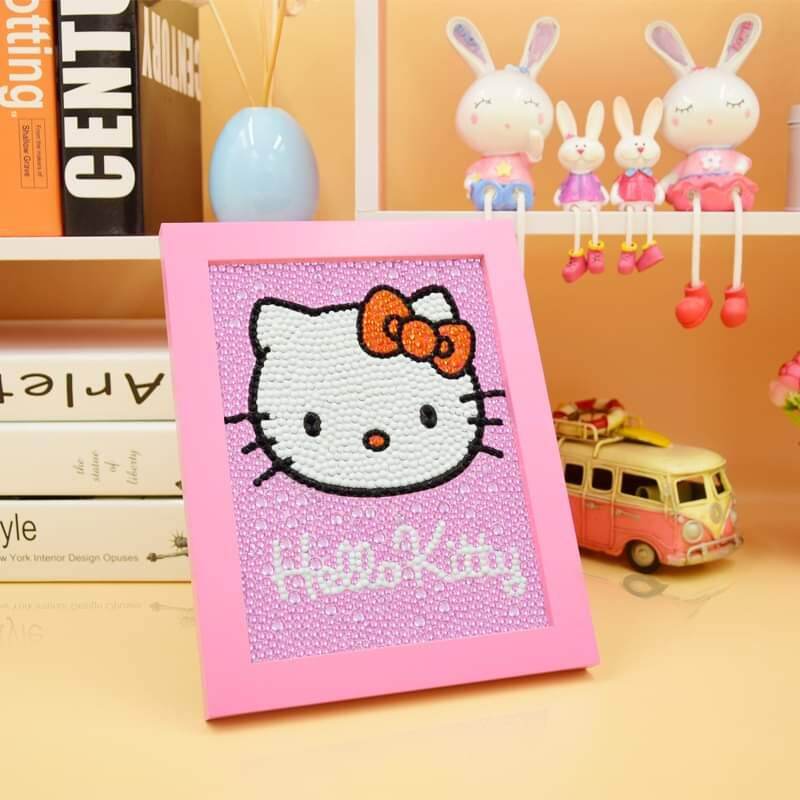 🌸TRANH ĐÍNH ĐÁ HELLO KITTY