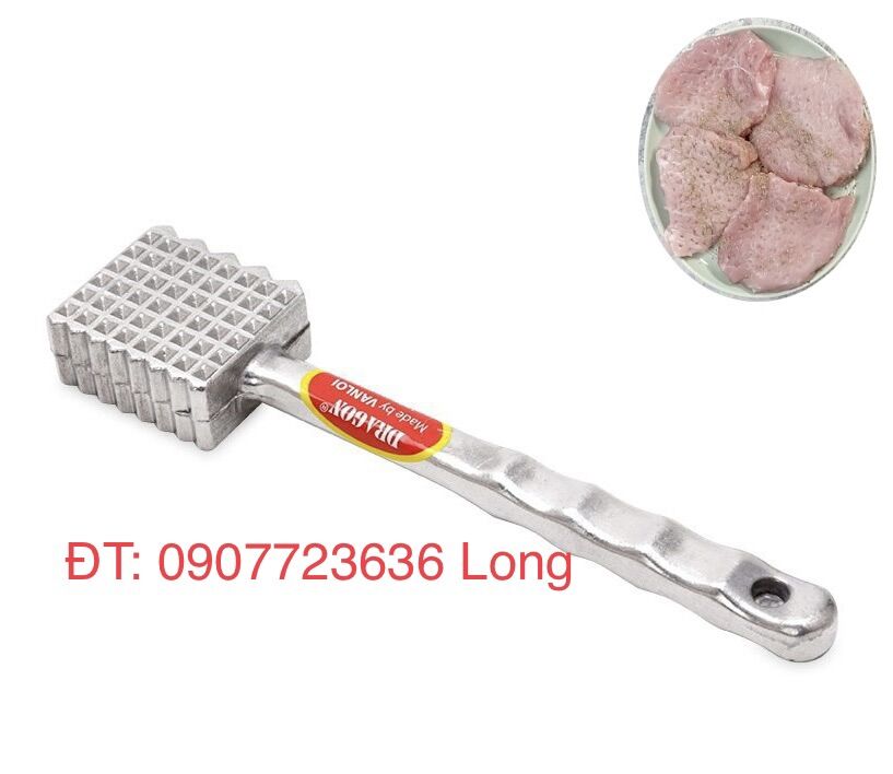 Búa đập thịt đầu vuông chính hãng vạn lợi - hàng việt nam sản xuất size trung - lớn