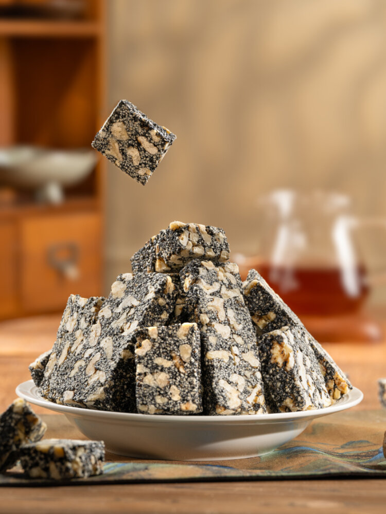 Huanxi Xylitol Sesame Walnut Cookie 160g Try Fresh Flavor Traditional Chinese Pastry Snacks Roasted Goods Giá 129,000 Đồng*Miễn phí vận chuyển