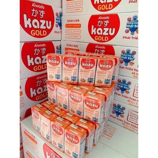 Thùng 48 hộp sữa bột pha săn kazu gold 110ml