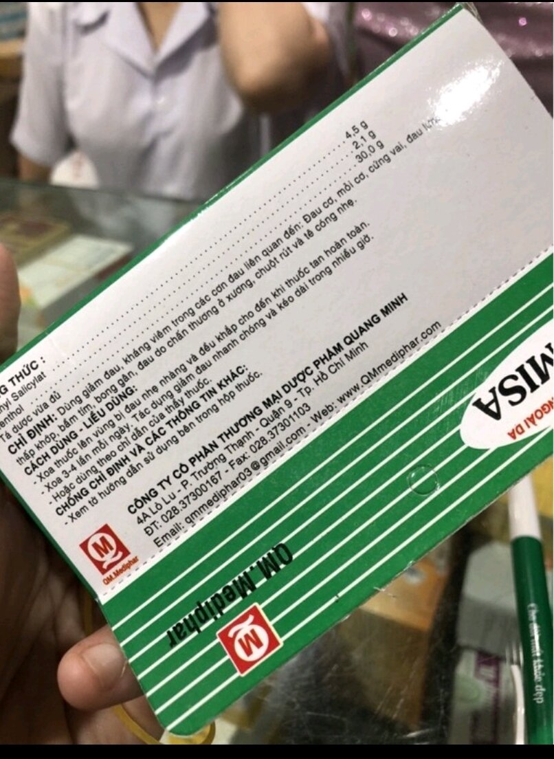 KEM BÔI DA GẤU MISA. H/1 tuýp  × 30g.