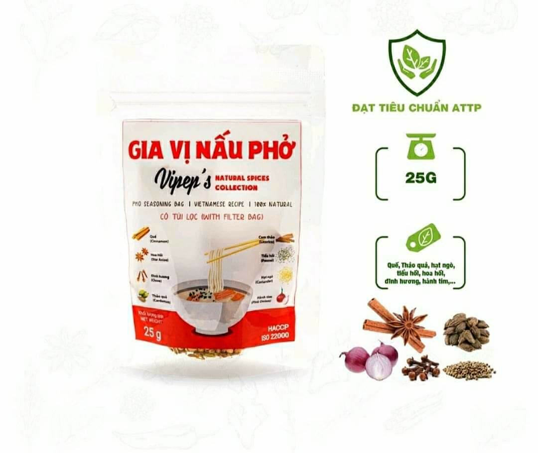 Phở gạo ăn liền hữu cơ Hoa sữa (1 hộp 6 vắt)