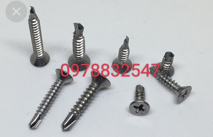 Vút tự khoan 1kg inox đầu bằng phi 4.2 các loại