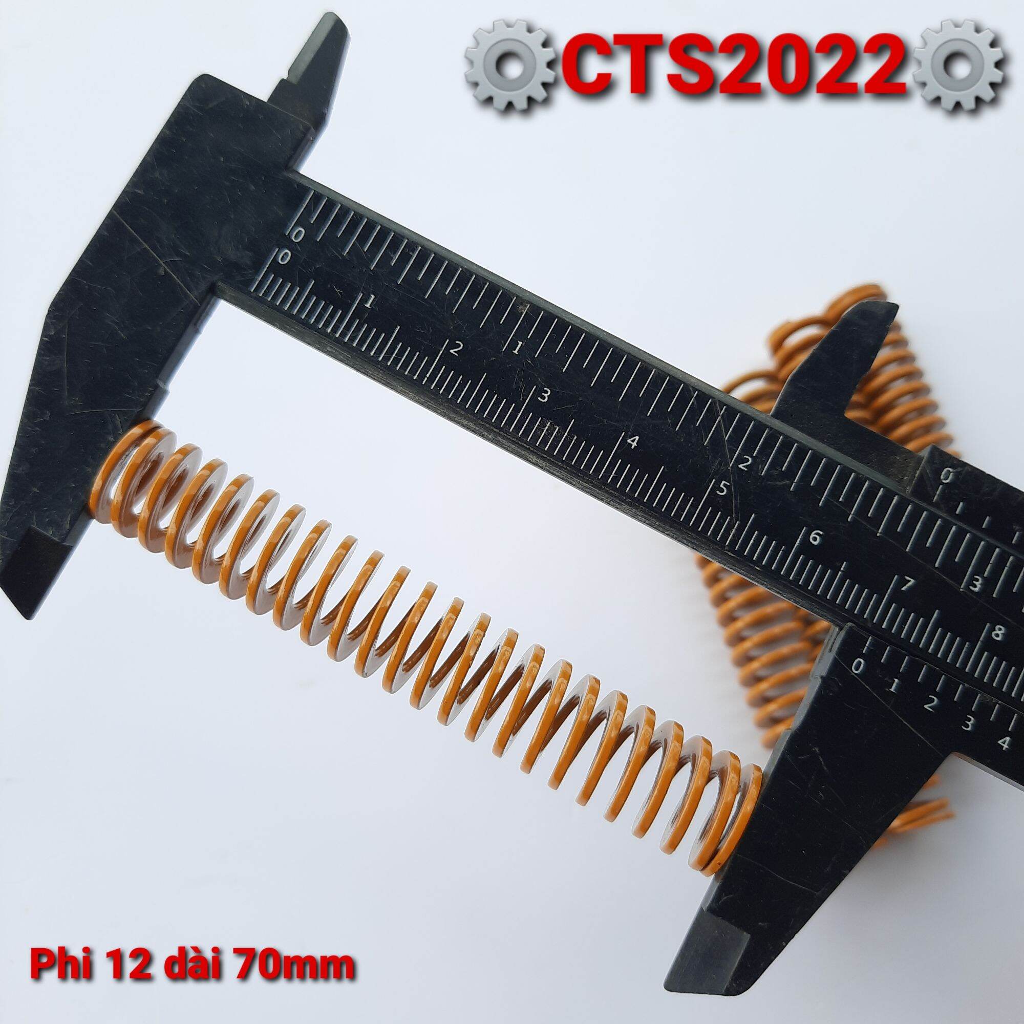 Lò xo nén chuyên dụng phi 12 dài 70mm