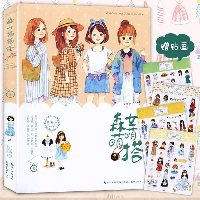 Artbook dạy vẽ màu nước "cô bé dễ thương"