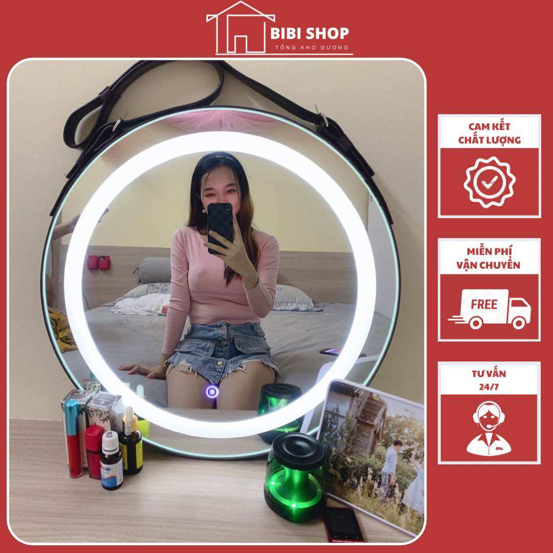 Gương nhà tắm đèn led cảm ứng🔥𝗛𝗔̀𝗡𝗚 𝗖𝗢́ 𝗦𝗔̆̃𝗡🔥 , Gương trang điểm treo tường