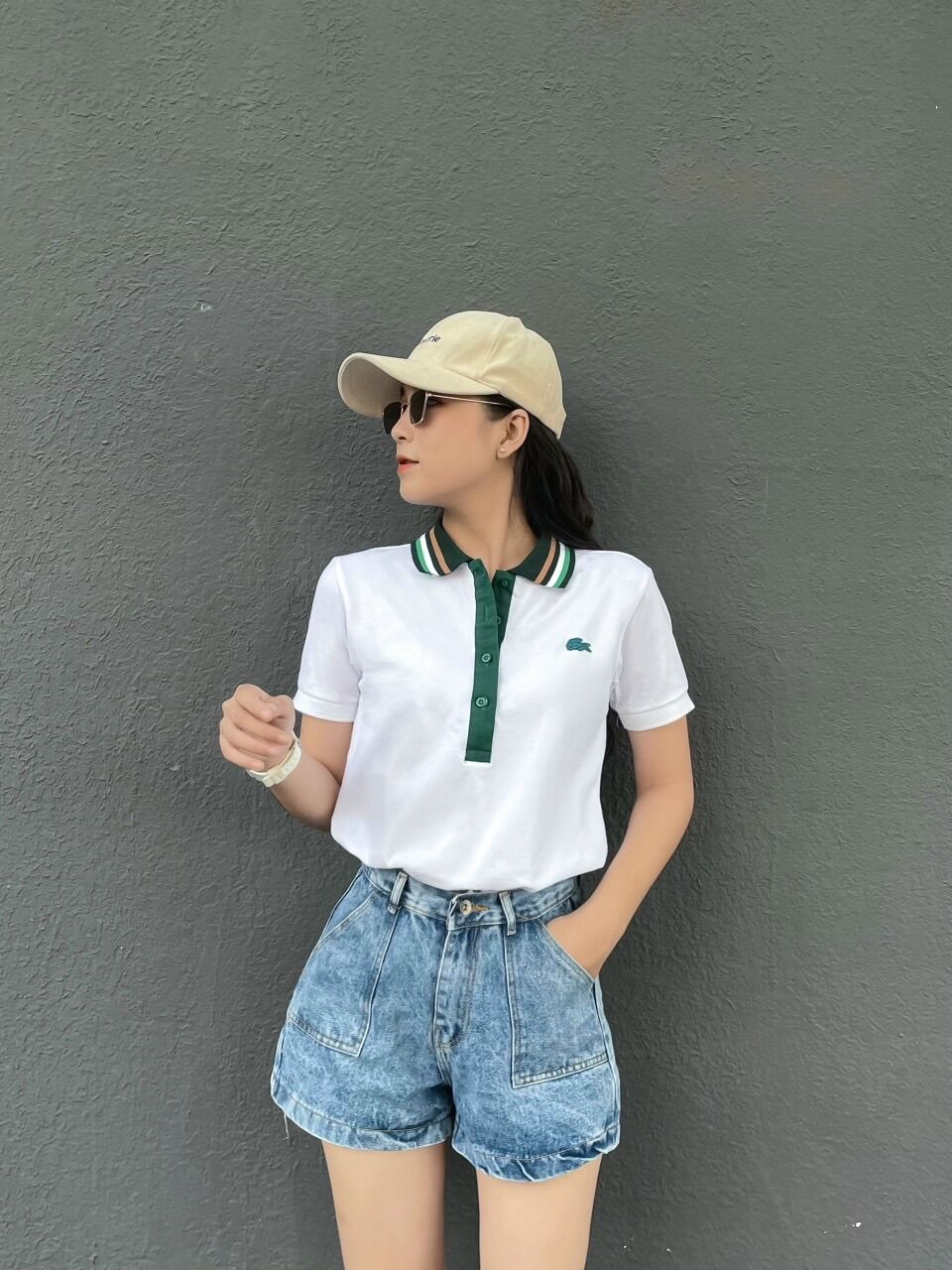 [3-5/8 Hoàn Tiền 25%]Áo Polo Cá sấu nữ xuất xịn full tem tag