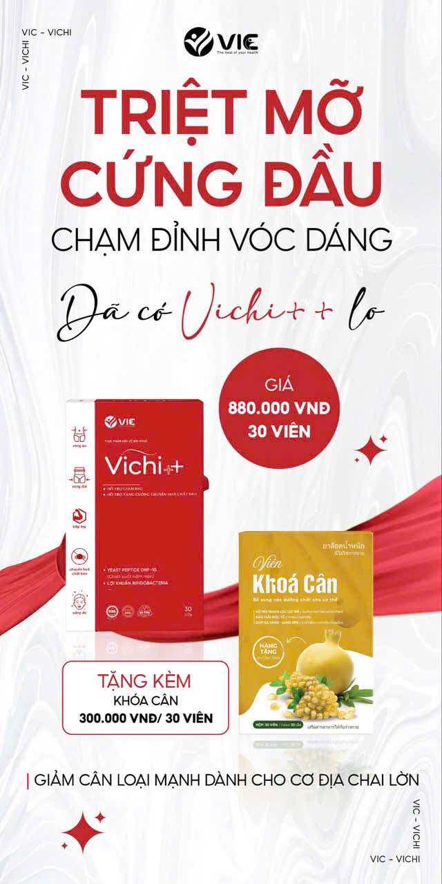 GIẢM CÂN VICHI++ TẶNG KÈM KHÓA CÂN CHÍNH HÃNG