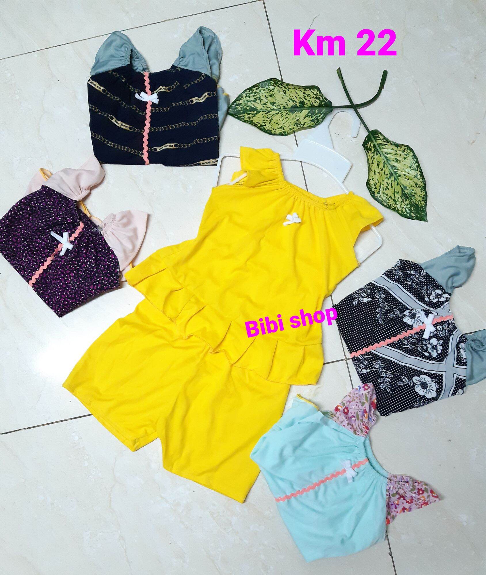 💥sale 89k set 5 bộ bé gái 6- 10kg