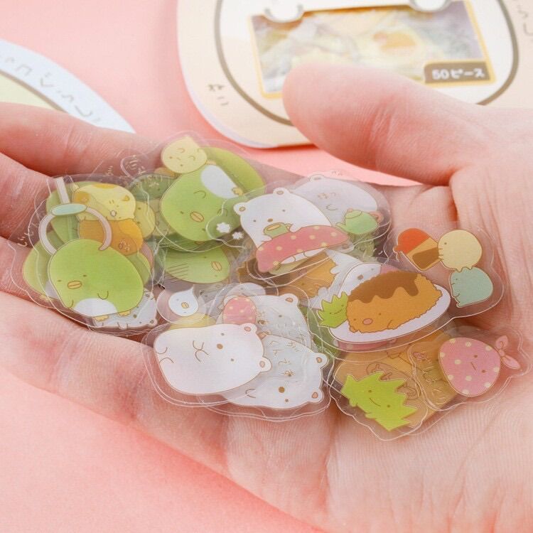 Gói 50 Sticker Hình Động Vật Dễ Thương