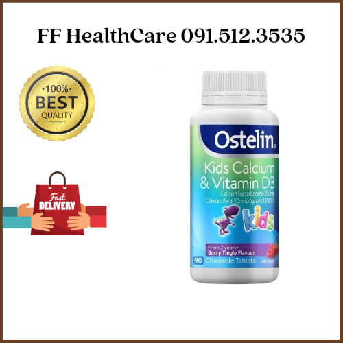 Viên uống bổ sung Vitamin D và Calcium Ostelin 130 Viên Cho Người Lớn, Bà Bầu Chính Hãng Úc