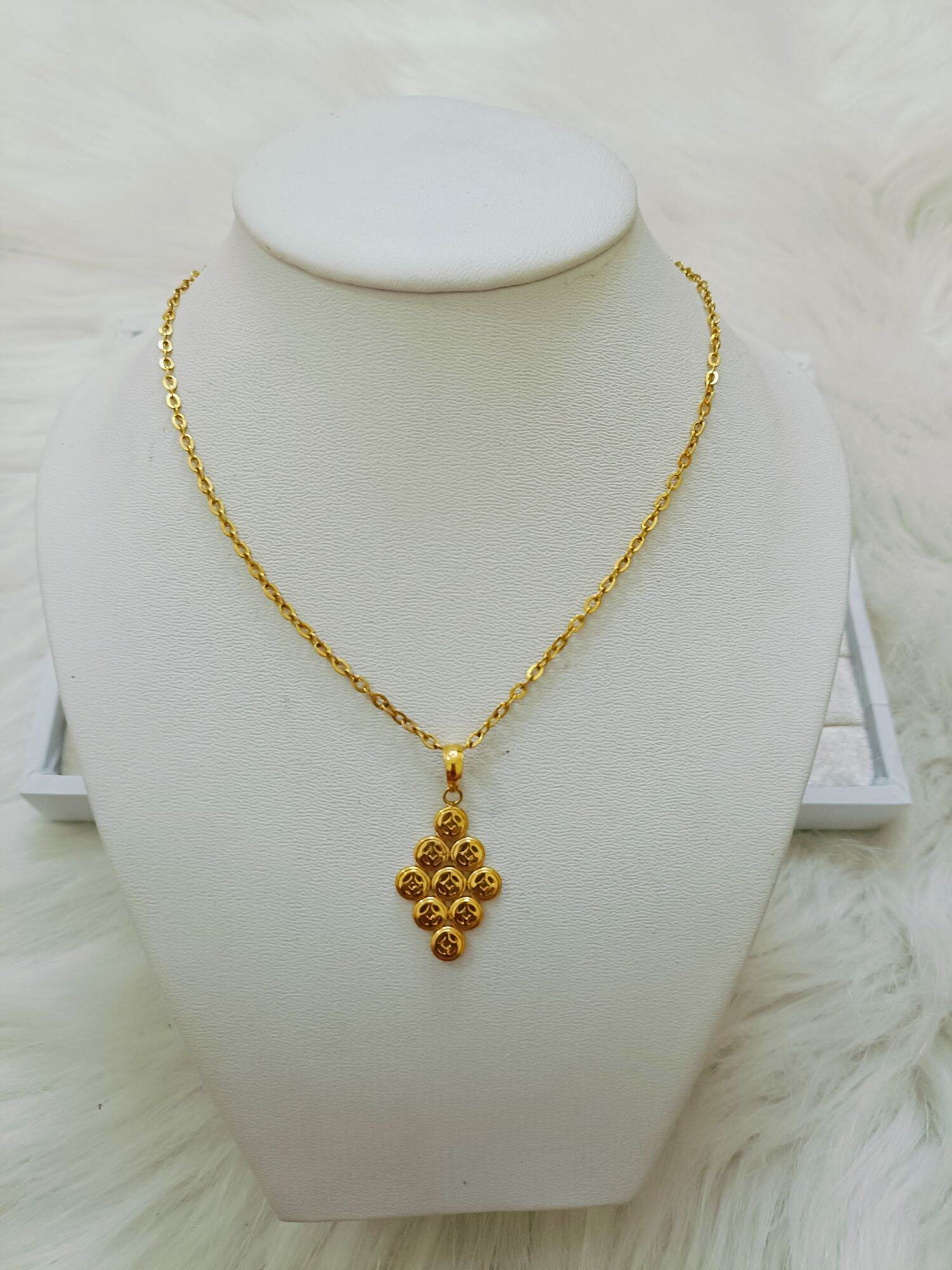 Dây chuyền vàng non có mặt kim tiền