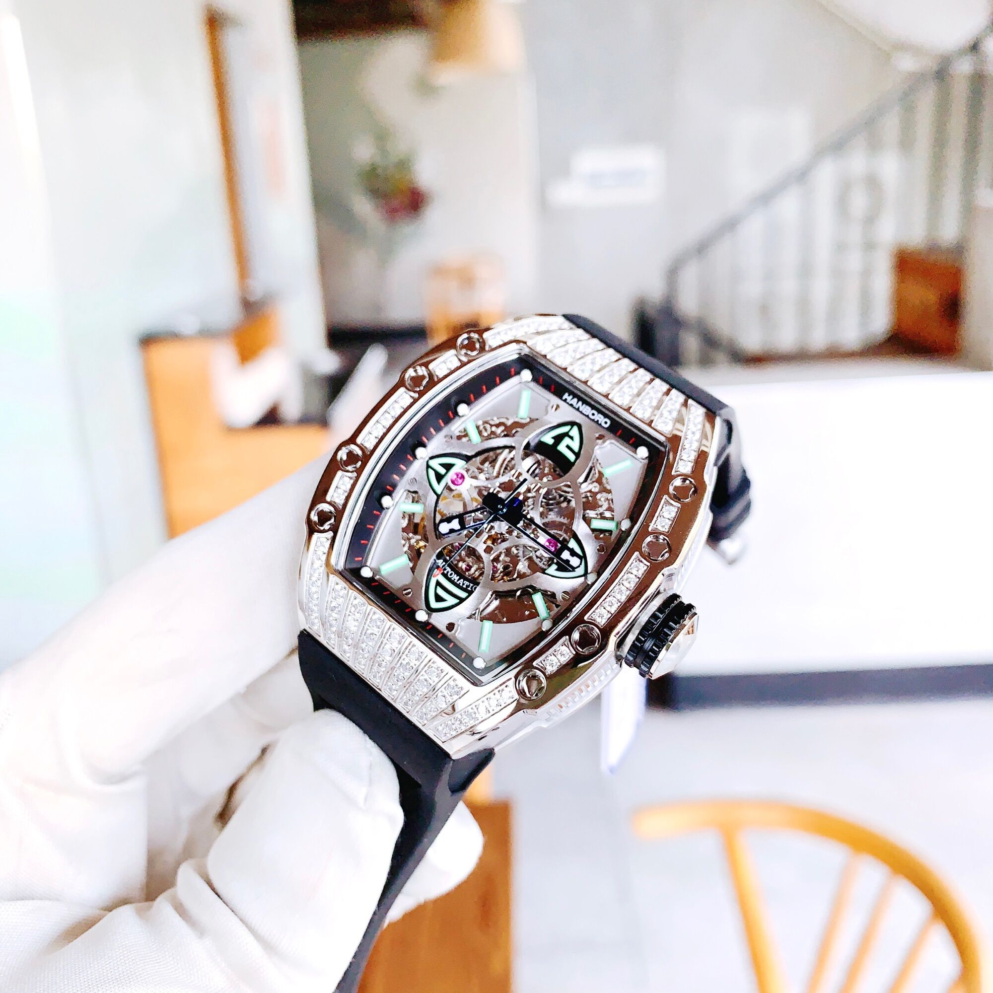 Đồng Hồ Nam Hanboro Size 40x48mm