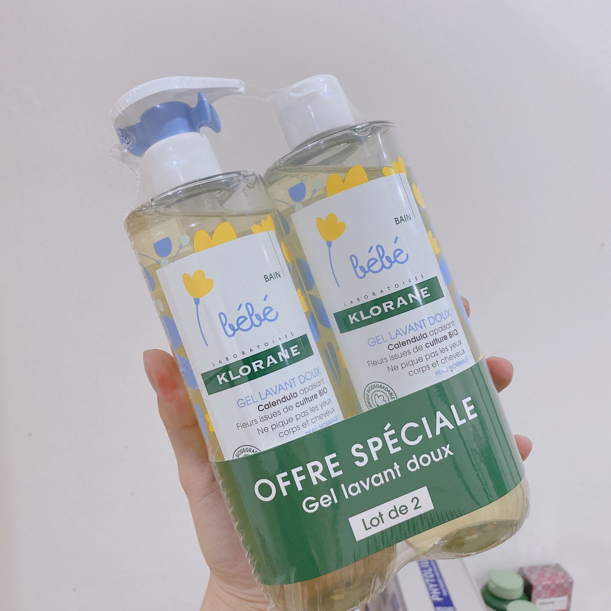 Sữa tắm gội cho bé Klorane 500ml từ trẻ sơ sinh ( 1 cặp )