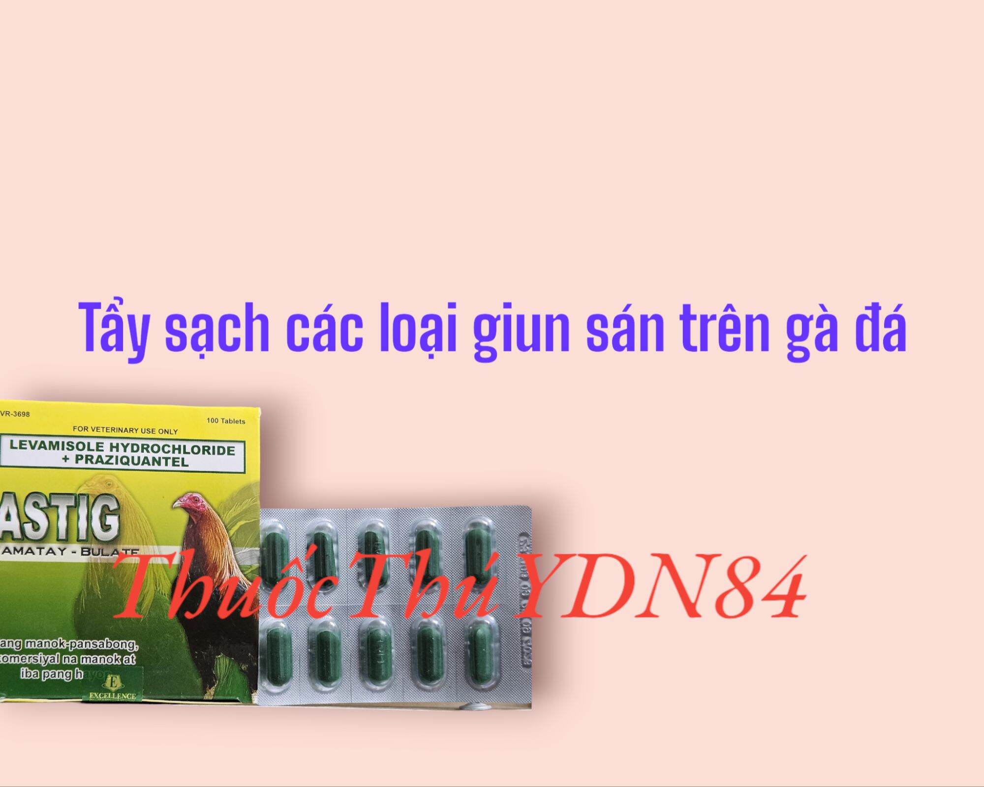 1 VỈ 10 VIÊN ASTIG SỔ LÃI CAO CẤP CHO GÀ ĐÁ